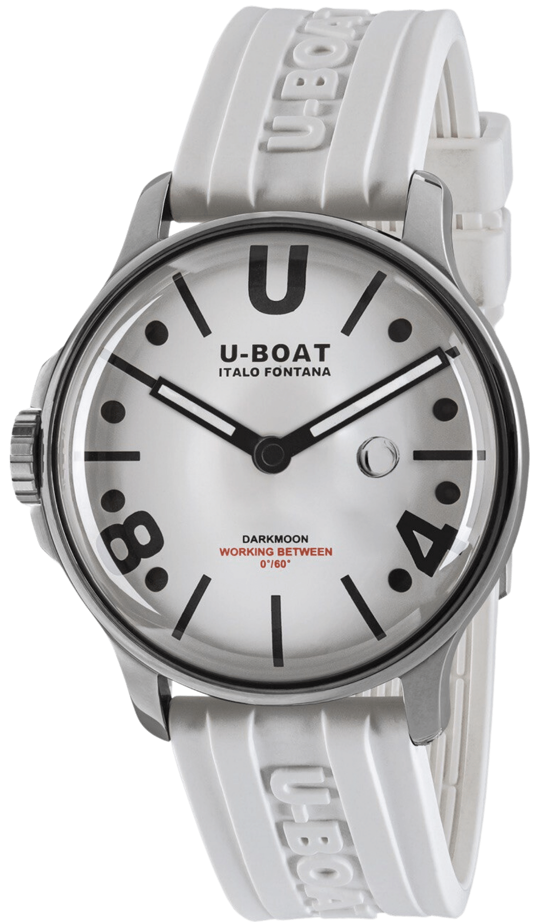 U-Boat Darkmoon 44 White BK Curve SS D 9542/A Image 1