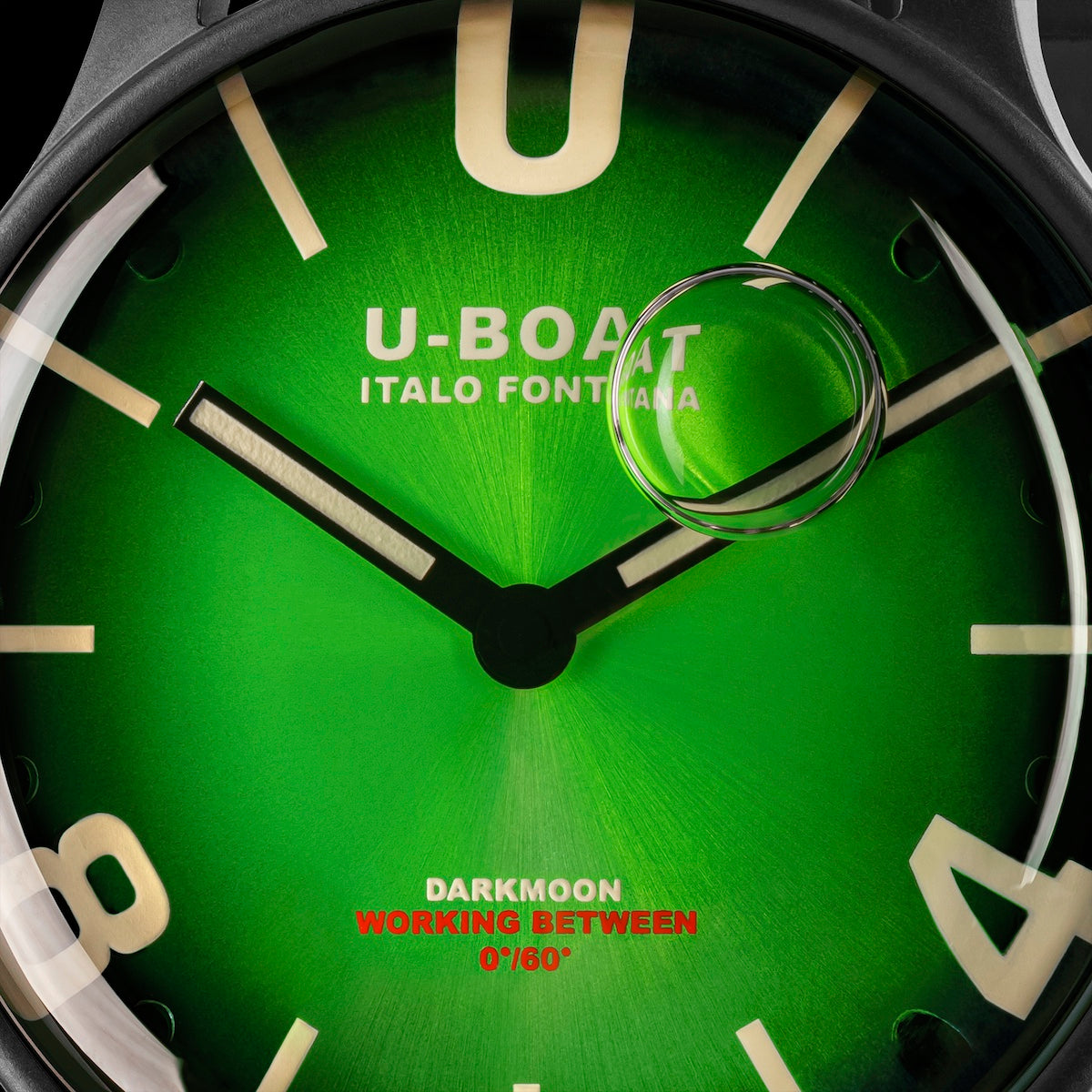 U-Boat Darkmoon 46.5mm Green PVD Watch 8698/E Image 3