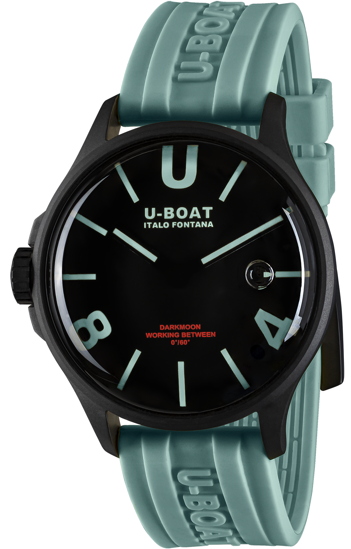 U-Boat Darkmoon BK Curve Aquamarine PVD Watch UBT-1069 Image 1