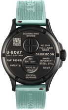 U-Boat Darkmoon BK Curve Aquamarine PVD Watch UBT-1069 Image 2
