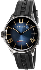 U-Boat Darkmoon Blue SS Soleil Watch 9021/C Image 1
