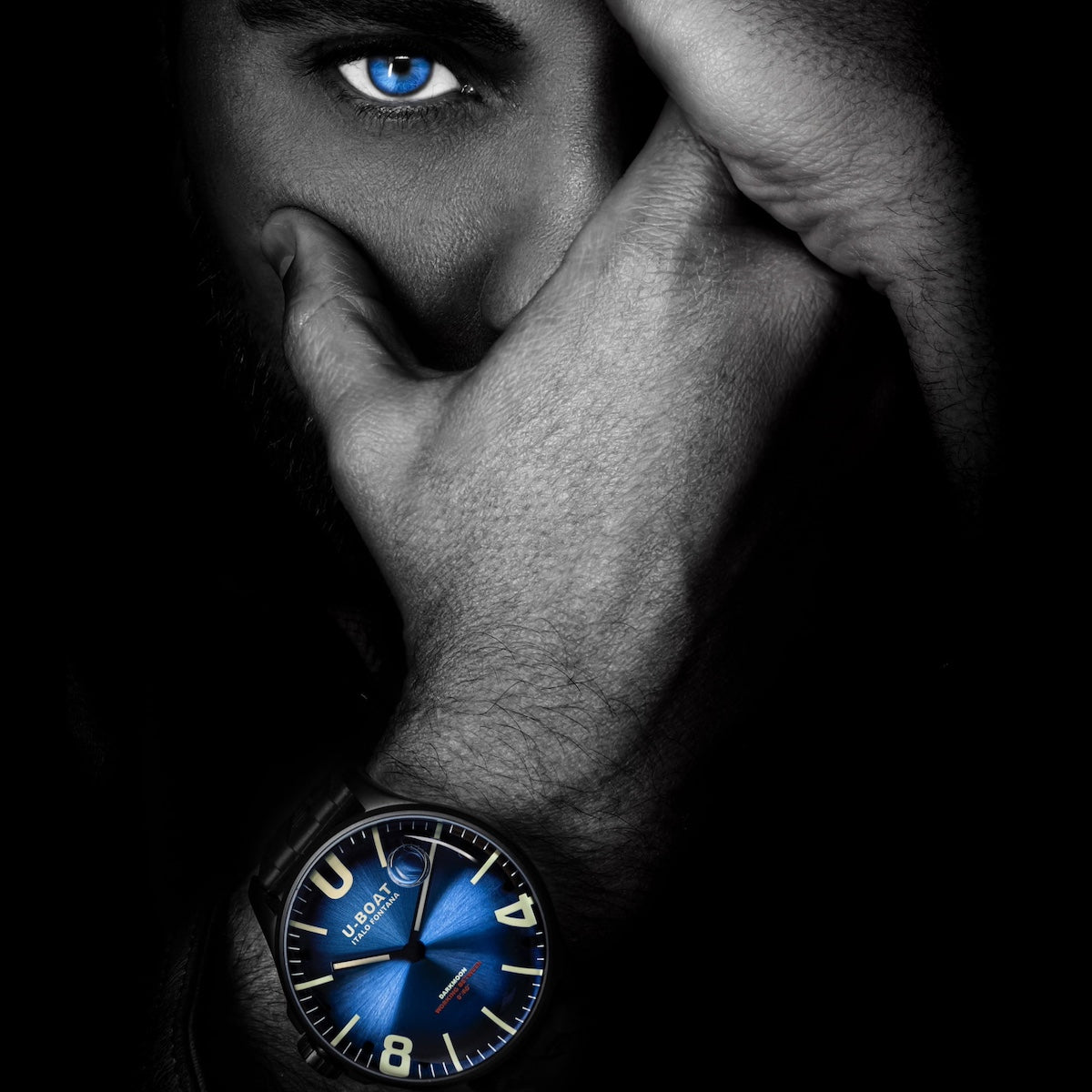 U-Boat Darkmoon Imperial Blue PVD Watch 8700/E Image 3