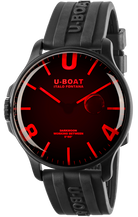 U-Boat Darkmoon Red Glass PVD Watch 8466/D Image 1
