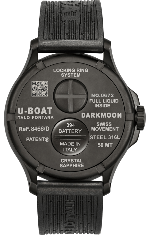 U-Boat Darkmoon Red Glass PVD Watch 8466/D Image 2