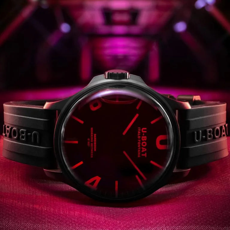 U-Boat Darkmoon Red Glass PVD Watch 8466/D Image 3