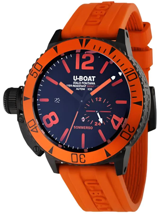 U-Boat Sommerso 46 DLC Aluminium Orange Bezel D 9543 Image 1