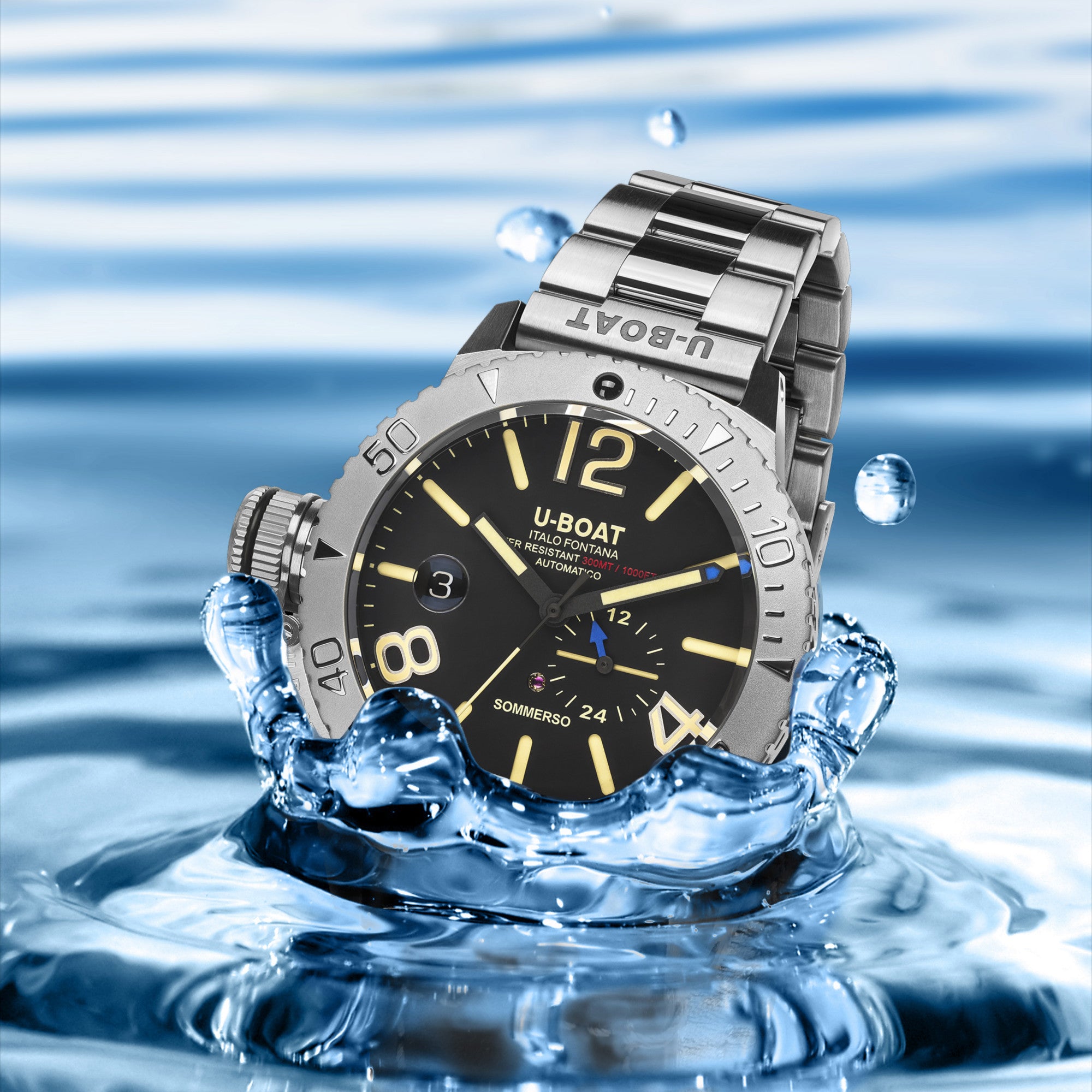 U-Boat Sommerso Bracelet Watch 9007/A/MT Image 3