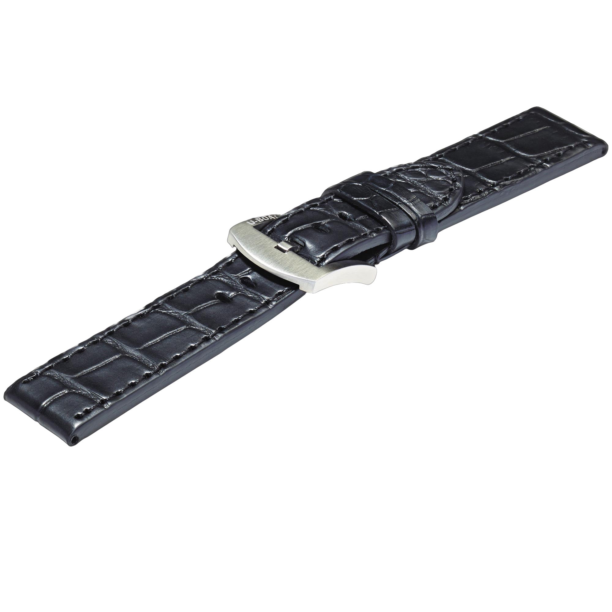 U-Boat Strap 6593 SS 20/20 Alligator Black Buckle 6593 Image 1