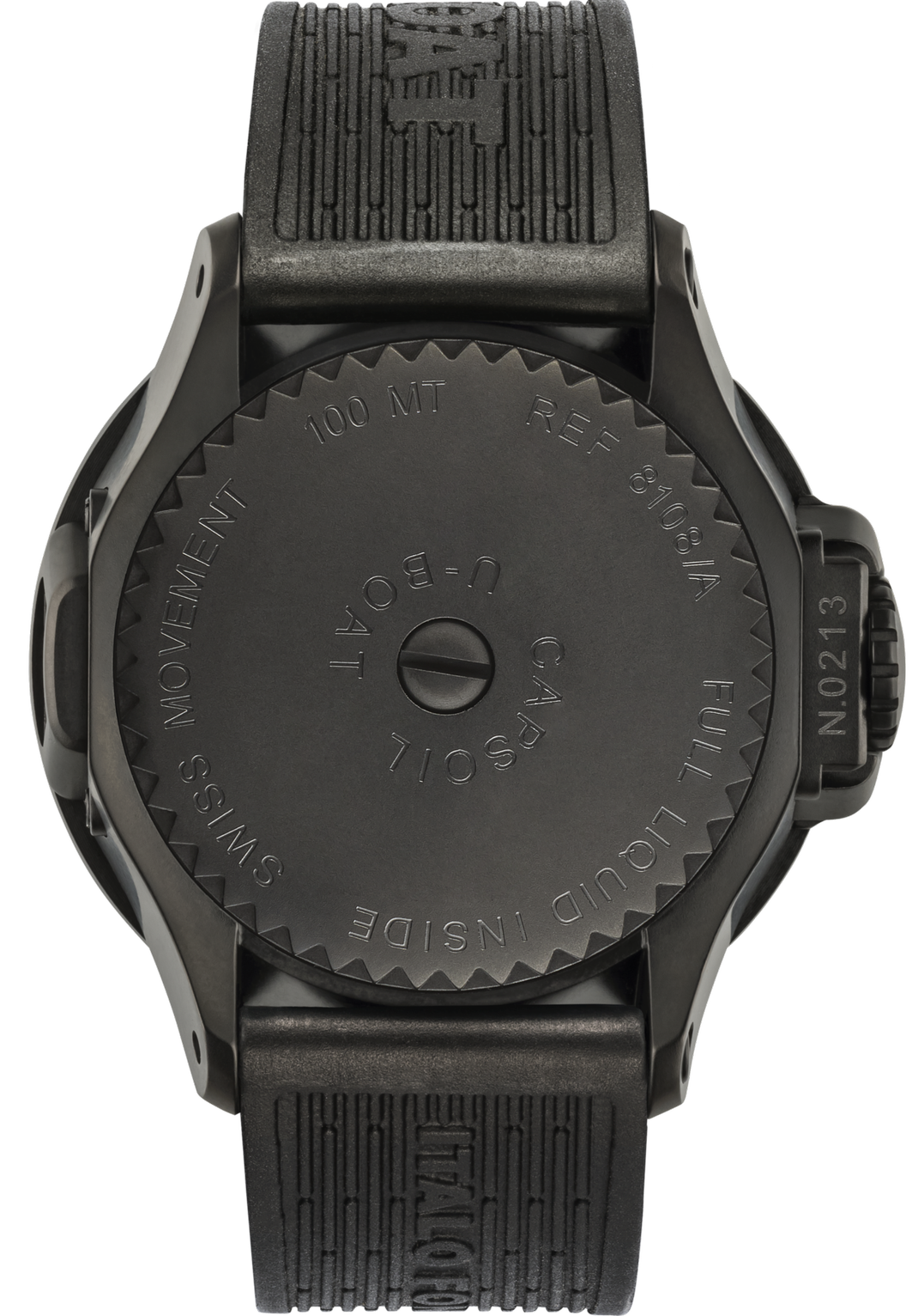 U-Boat Watch Capsoil 45 DLC Rubber Strap 8108/A RUBBER STRAP Image 2