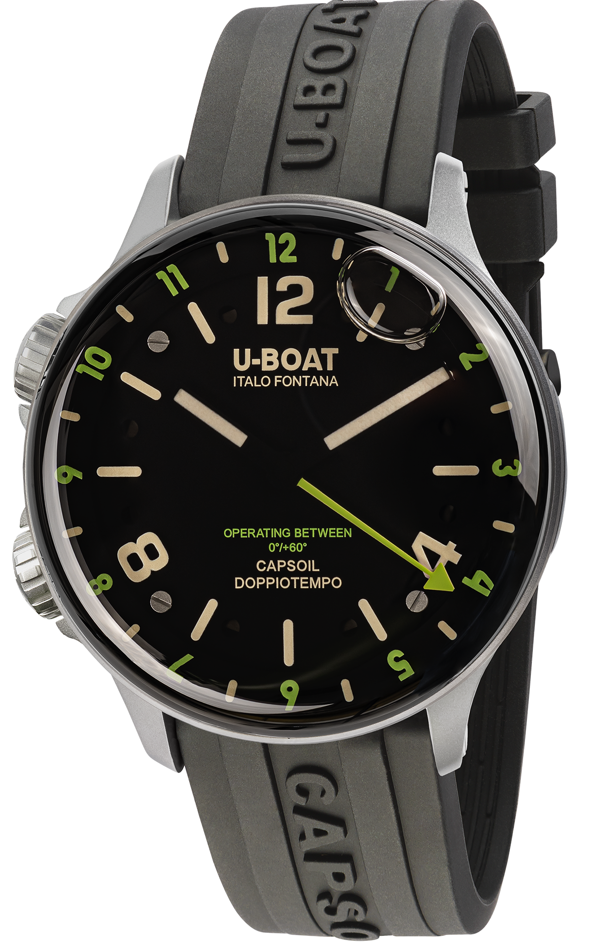 U-Boat Watch Capsoil Doppiotempo 45 SS Green Indices D 8838/B Image 1