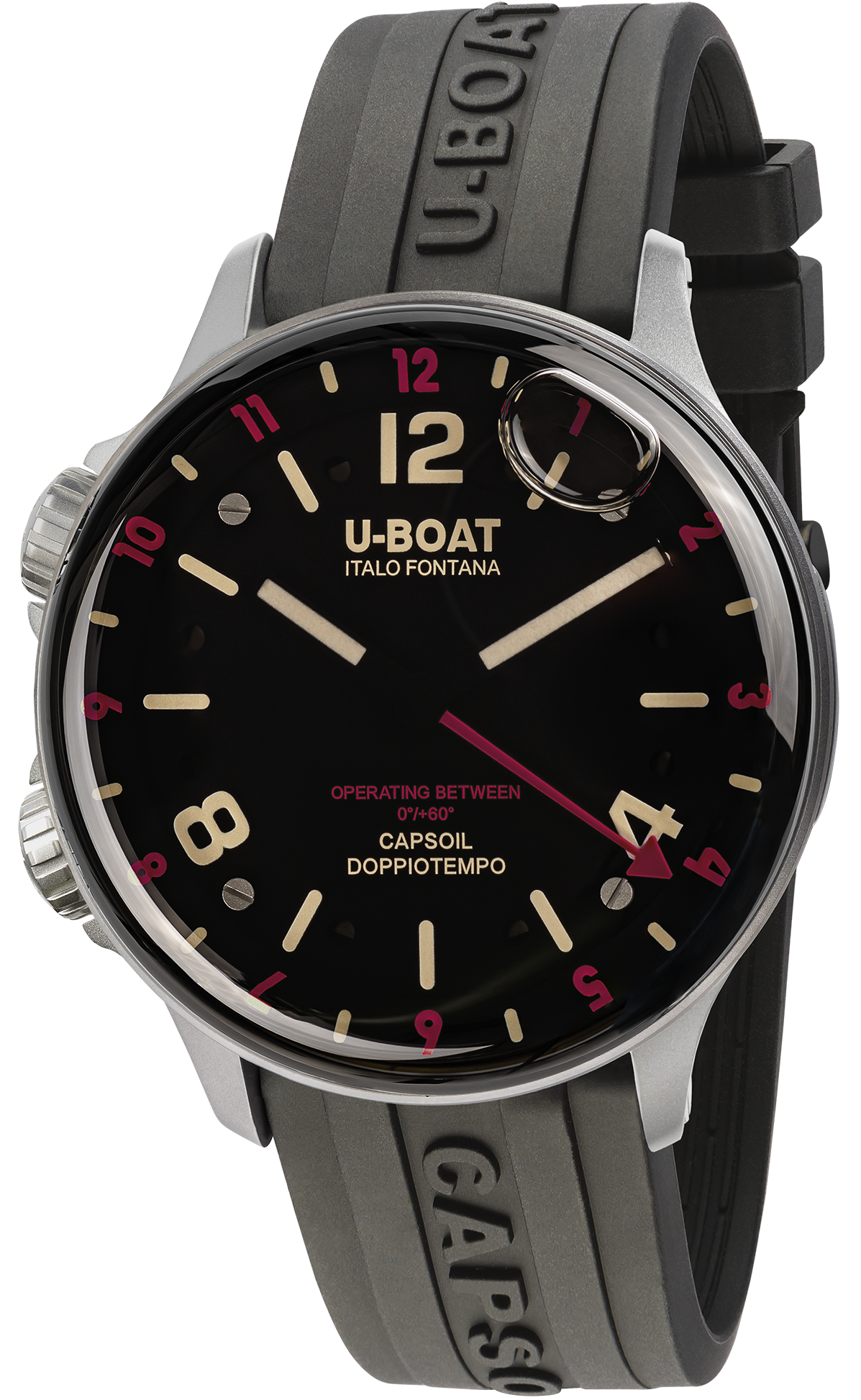 U-Boat Watch Capsoil Doppiotempo 45 SS Red Indices D 8839/B Image 1