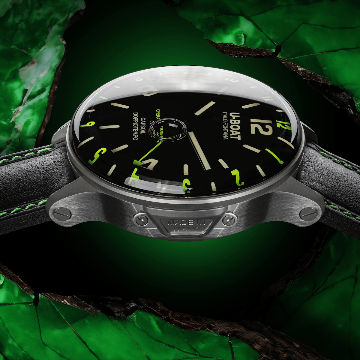 U-Boat Watch Capsoil Doppiotempo 55 Green Rehaut SS D 9676 Image 3