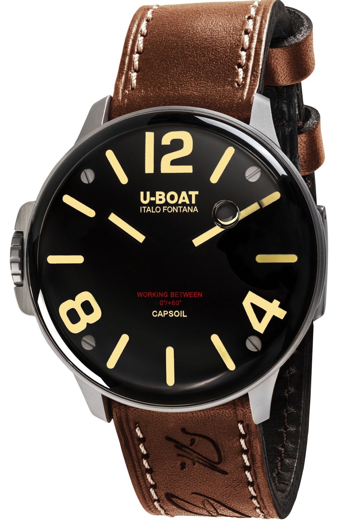 U-Boat Watch Capsoil SS Leather Strap D 8110/A Image 1