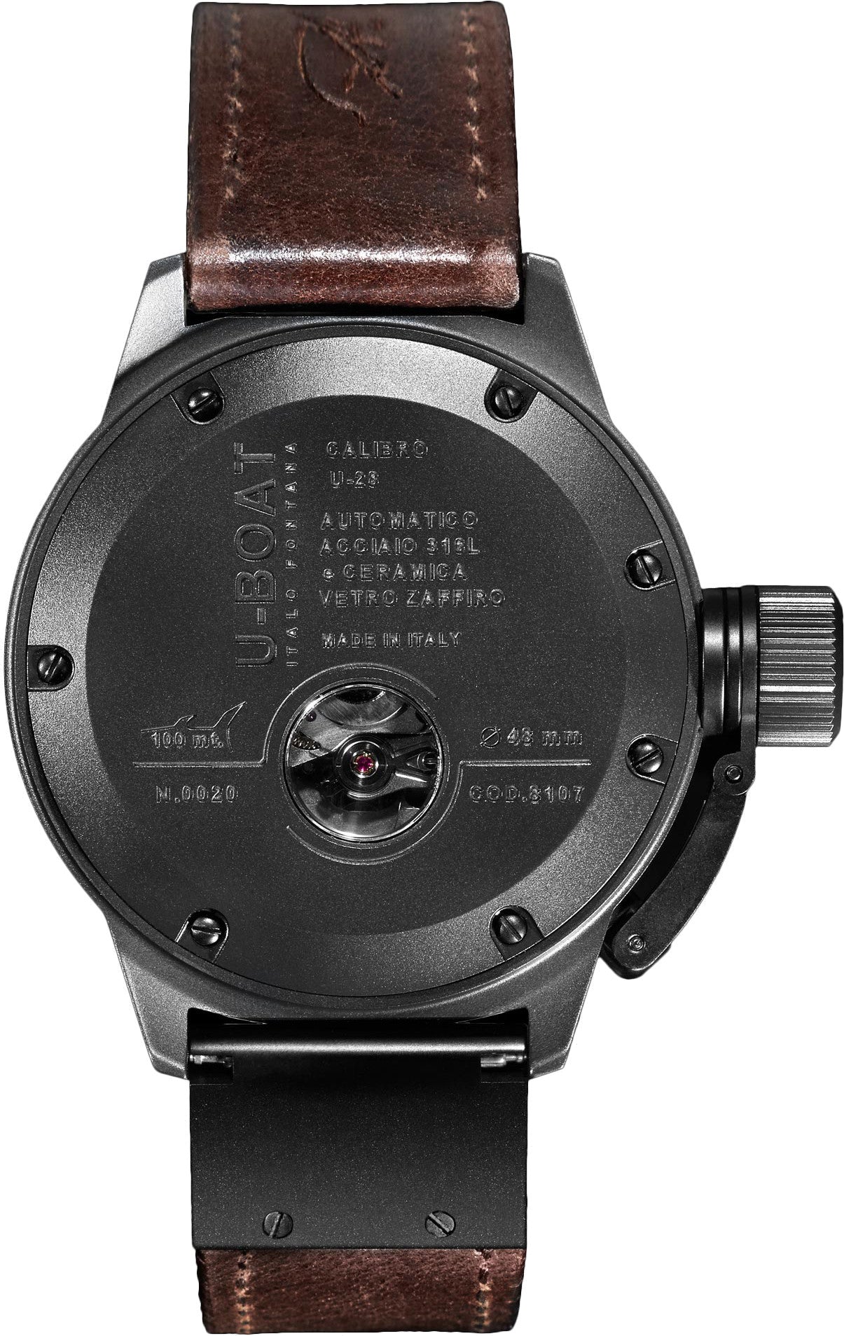 U-Boat Watch Classico 48 Ceramic Matt Black 8107 Image 2