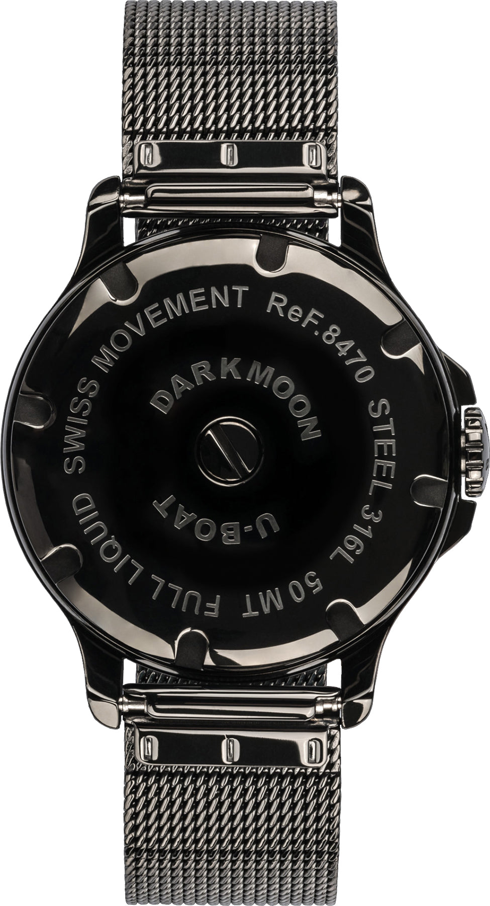 U-Boat Watch Darkmoon 38 IPB Bracelet D 8470/MT Image 2