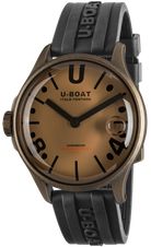 U-Boat Watch Darkmoon 44 Brown Black Curve Vintage D 9546 Image 1