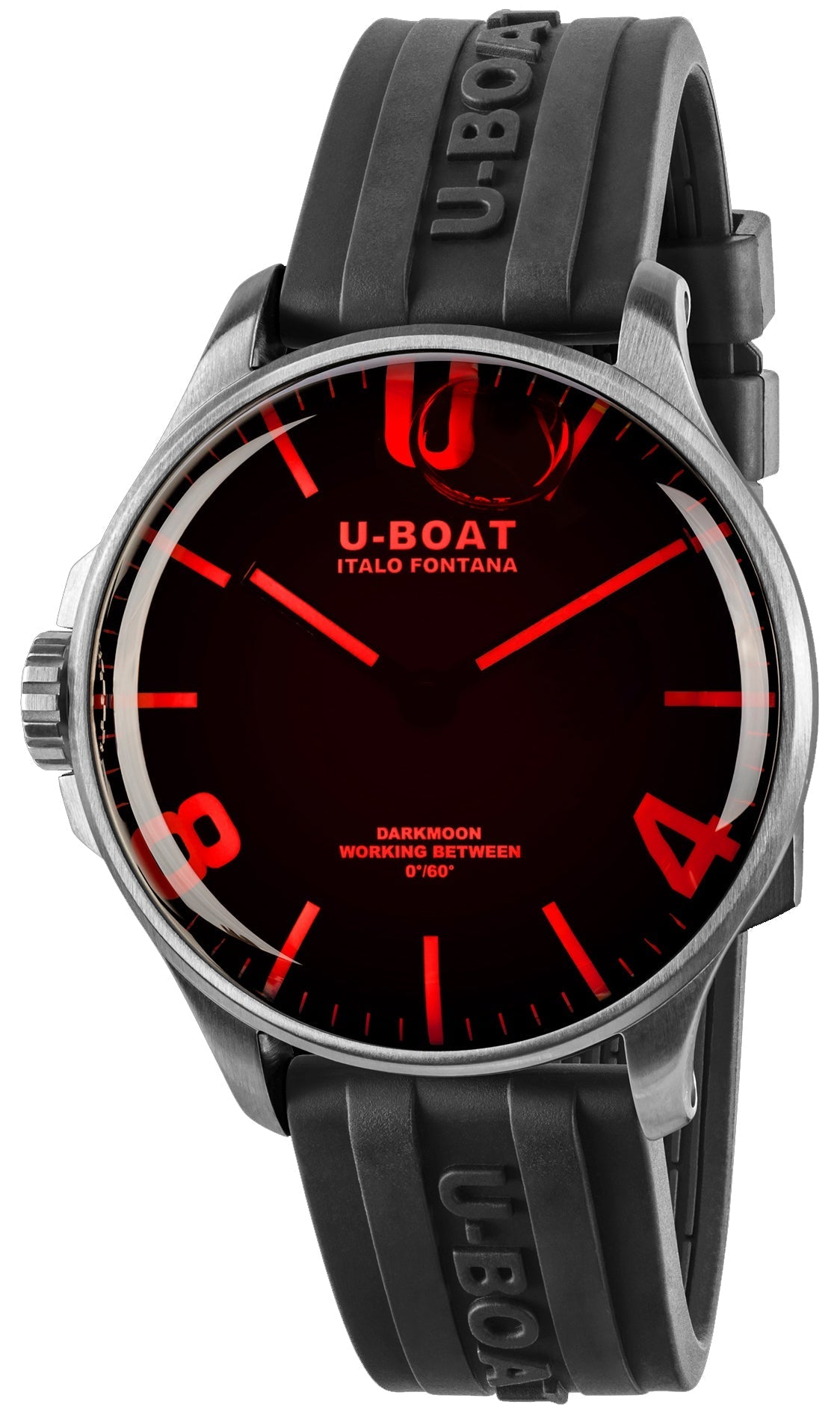U-Boat Watch Darkmoon 44 Red Glass SS D 8465/A Image 1