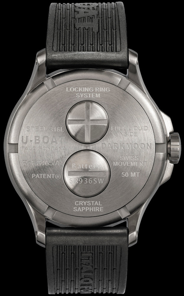 U-Boat Watch Darkmoon 44 Red Glass SS D 8465/A Image 2