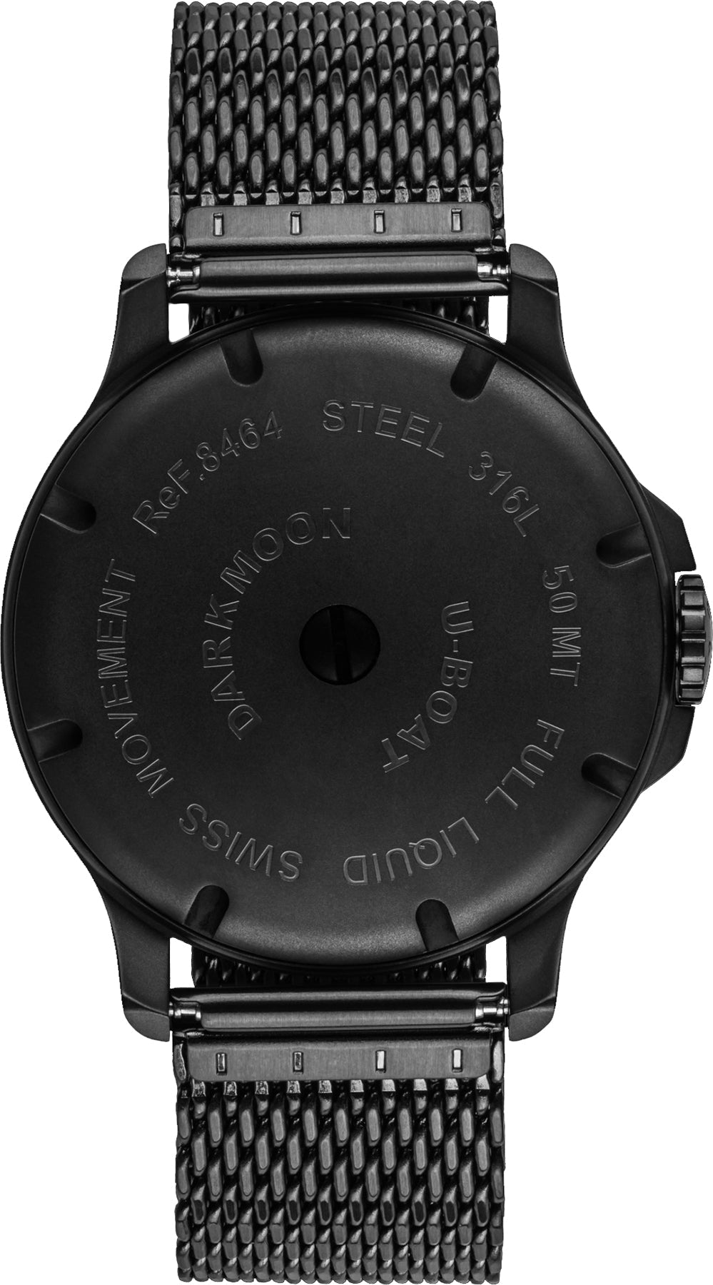 U-Boat Watch Darkmoon Black Bracelet IPB 8464/MT Image 2