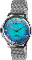U-Boat Watch Rainbow 38 Blue SS Bracelet D 8474/MT Image 1