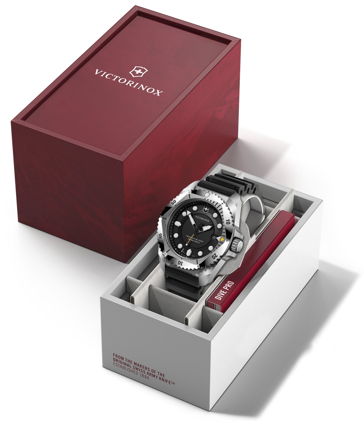 Victorinox Dive Pro Quartz Three Hands Steel Watch 241990 Image 8