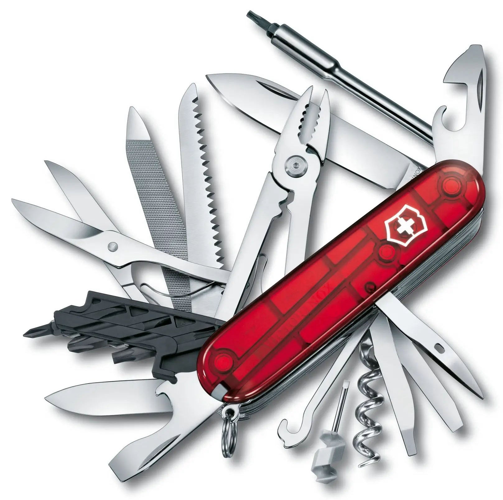 Victorinox Medium Pocket Knife Cybertool 41 Red Transparent 17775T Image 1