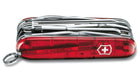 Victorinox Medium Pocket Knife Cybertool 41 Red Transparent 17775T Image 2