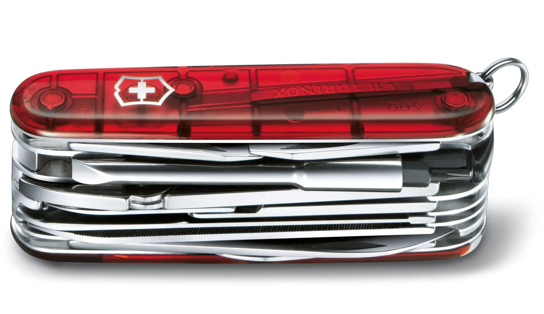Victorinox Medium Pocket Knife Cybertool 41 Red Transparent 17775T Image 5