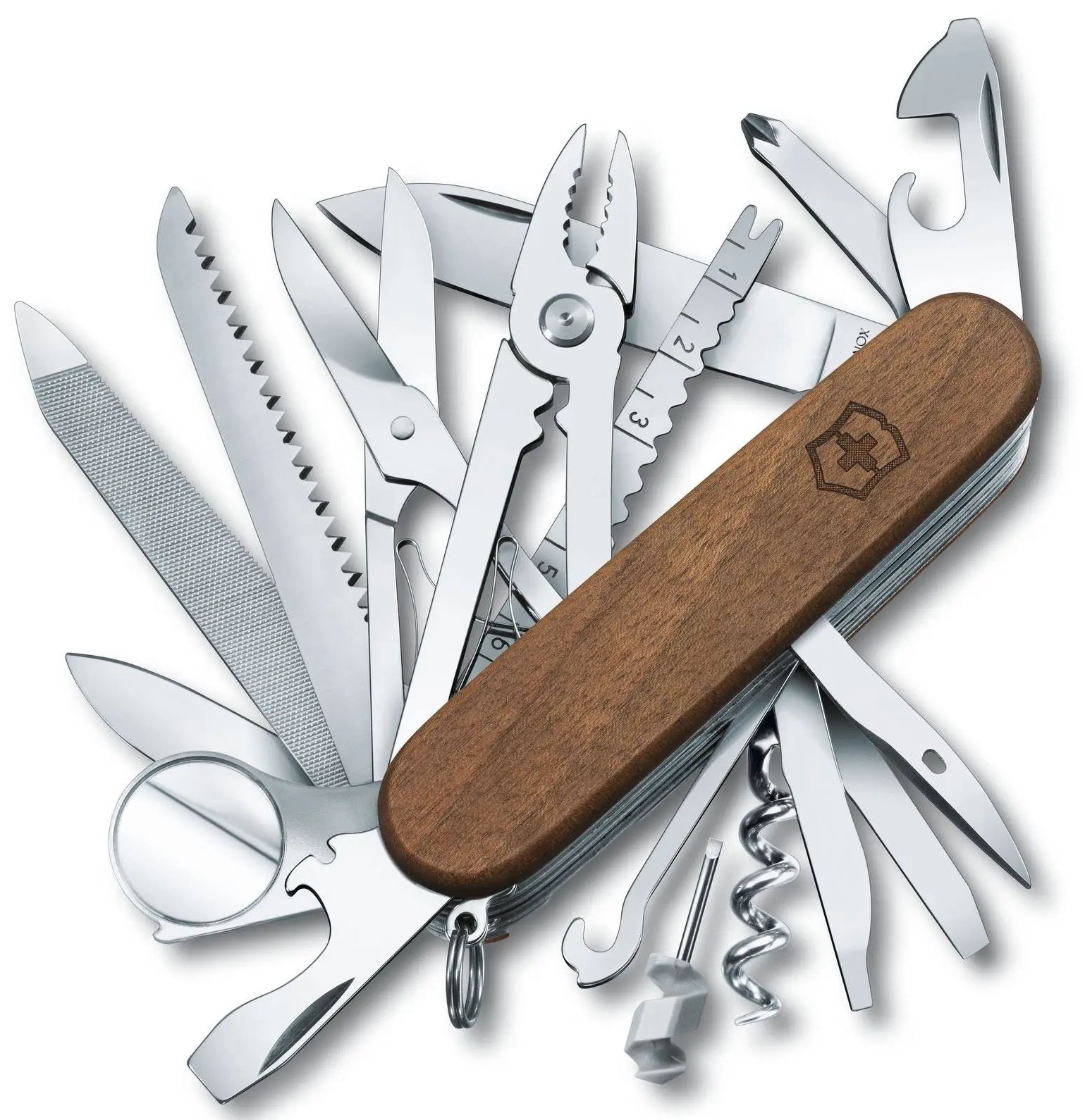 Victorinox Medium Pocket Knife Swiss Champ Wood 1679163 Image 1