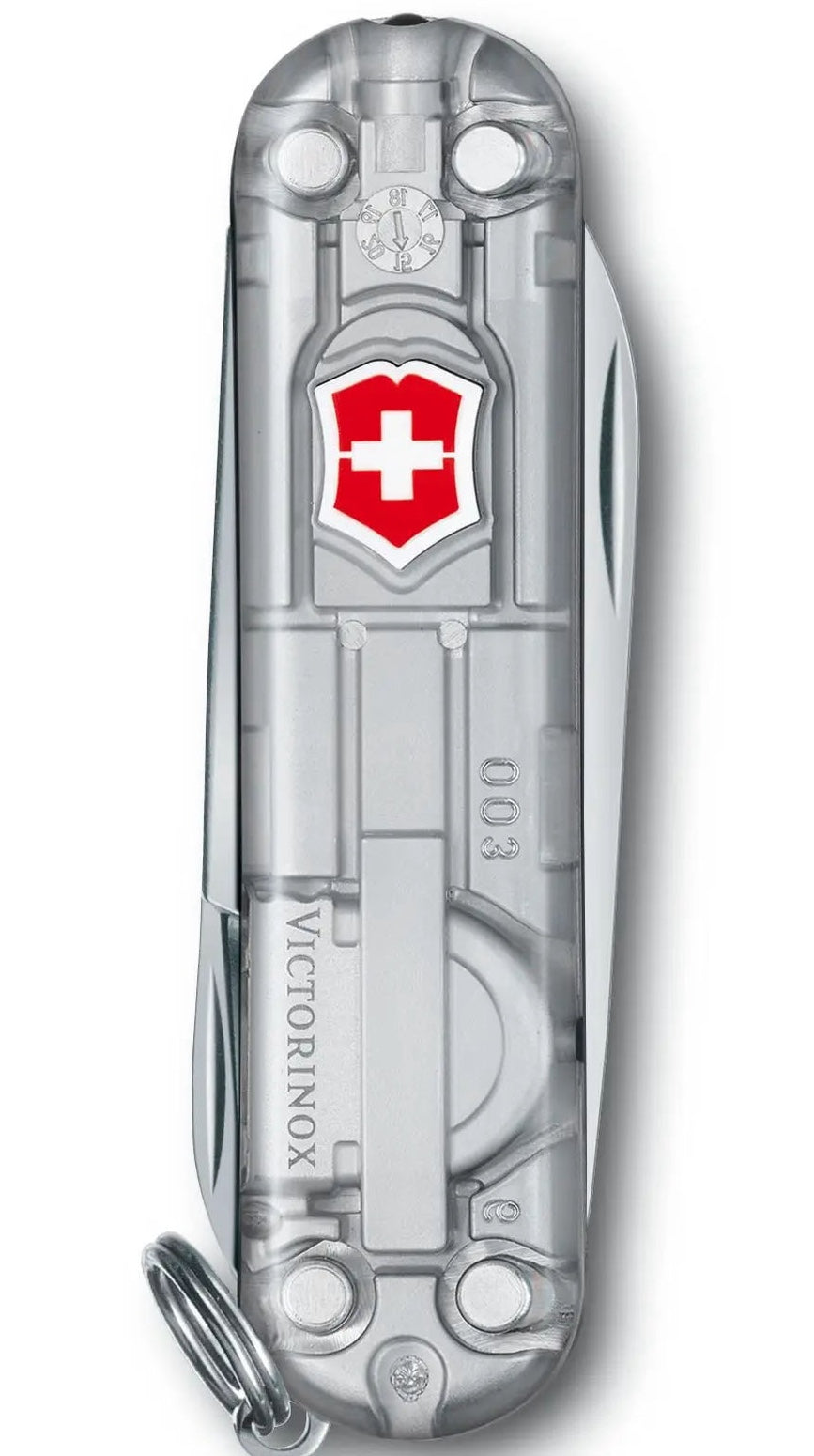 Victorinox Small Pocket Knife Signature Lite Silver Transparent 06226T7 Image 2