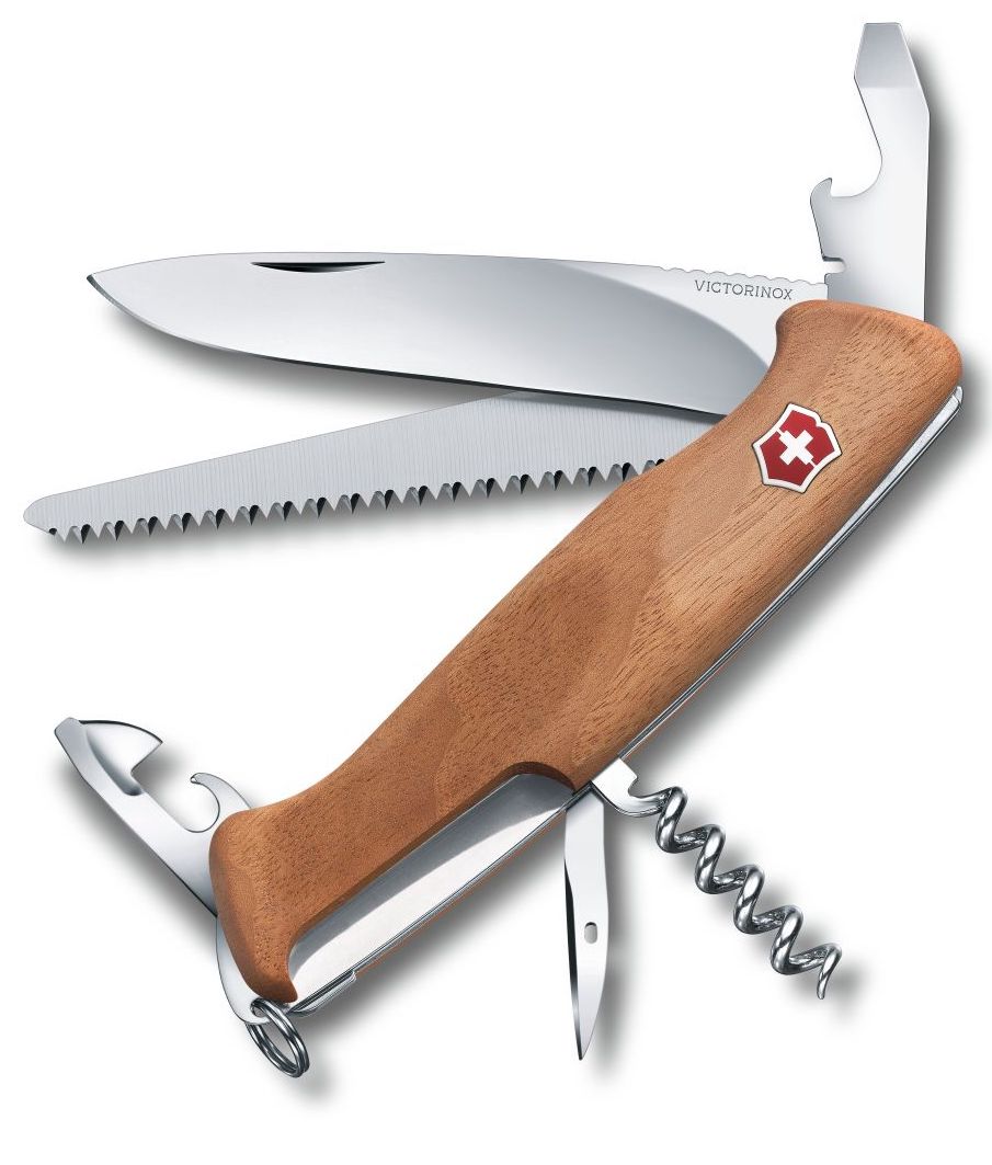 Victorinox Swiss Army Large Pocket Knife Rangerwood 55 Walnut 0.956163 Image 1