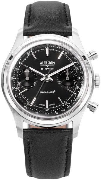 Vulcain Chronograph 38mm Black Watch 640109B00.BAC201 Image 1