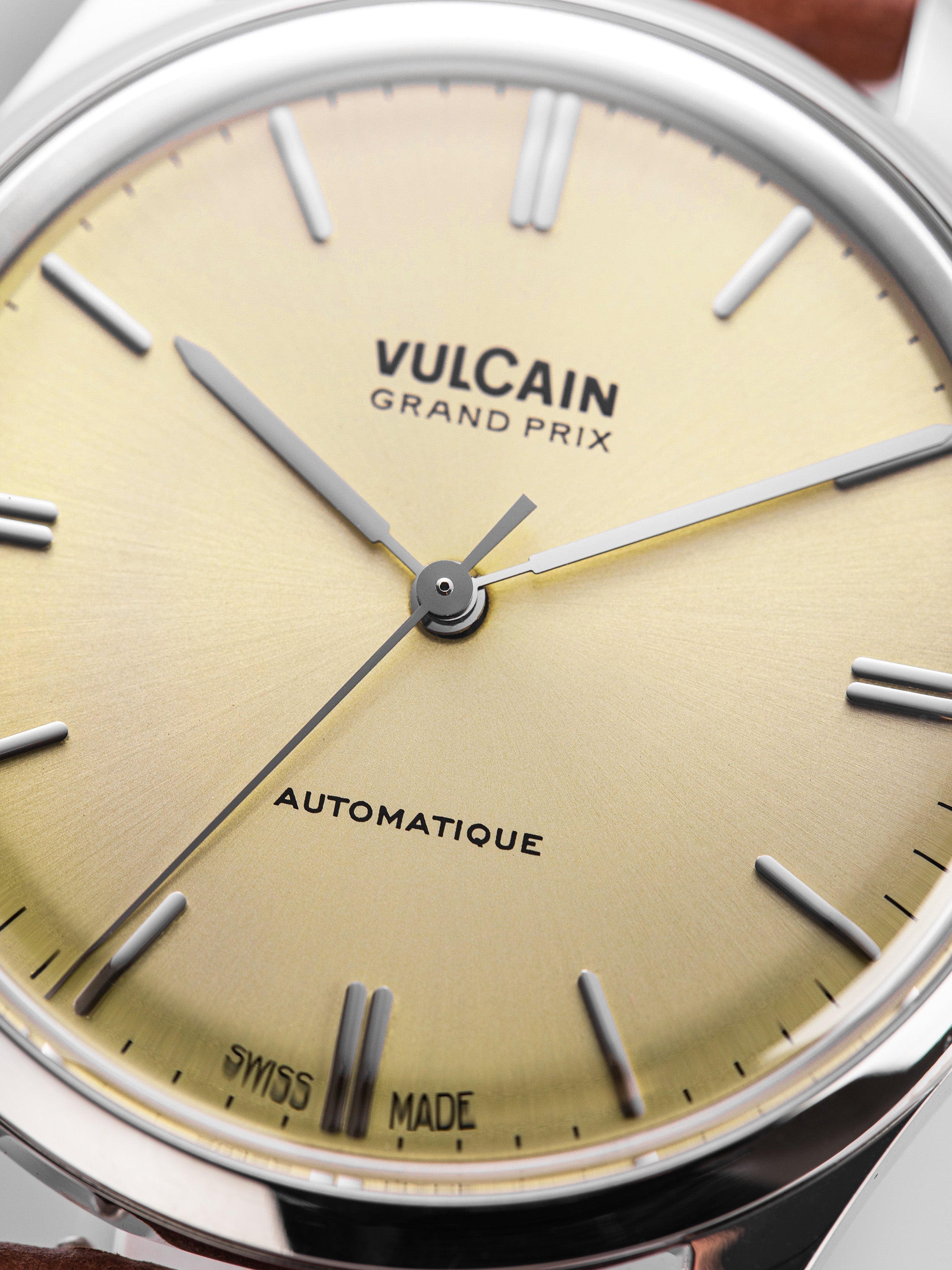 Vulcain Grand Prix Champagne Black Calf Leather Watch 670171A70.BAC201 Image 3