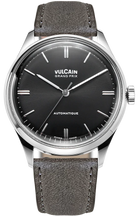 Vulcain Grand Prix Grey Leather Watch 670171A00.BAC213 Image 1