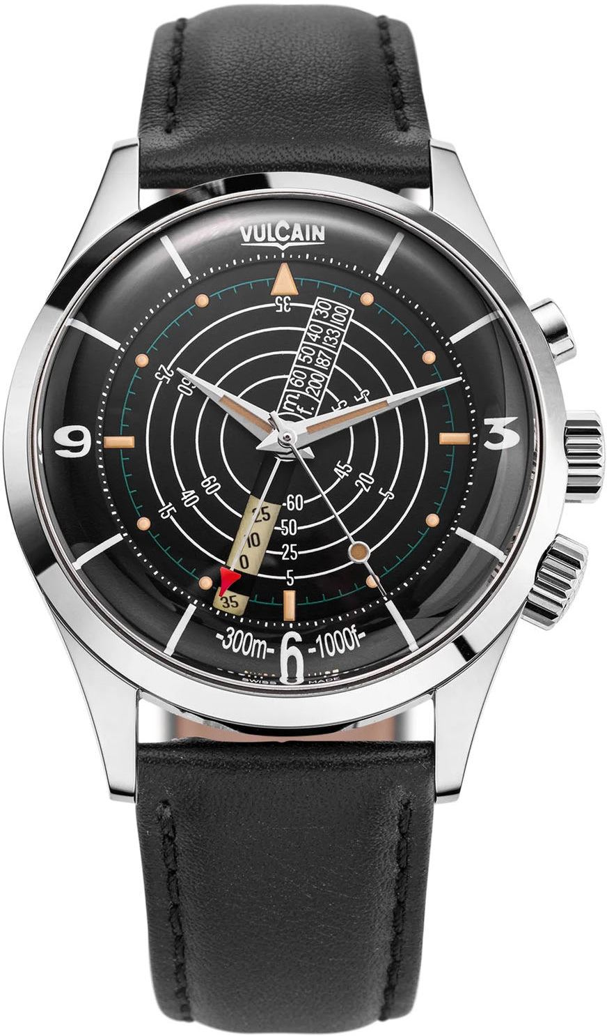 Vulcain Nautical Heritage Black Beige Patina Watch 100252PB07.BAC101 Image 1