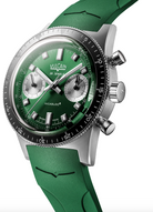 Vulcain Skindiver Chronograph Green Rubber Limited Edition Watch VLC-102 Image 2