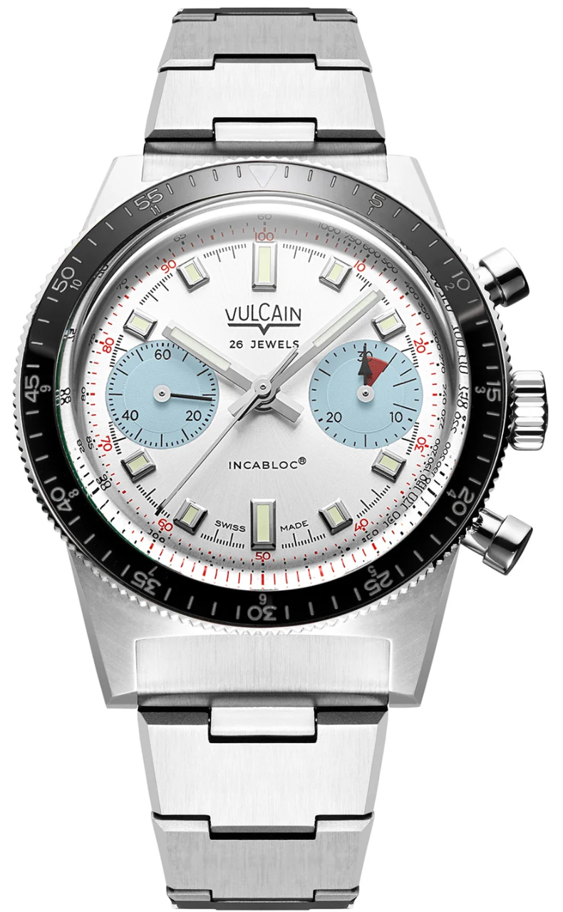 Vulcain Skindiver Chronograph Ice Blue Bracelet Limited Edition Watch VLC-105 Image 1
