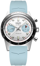 Vulcain Skindiver Chronograph Ice Blue Rubber Limited Edition Watch VLC-104 Image 1