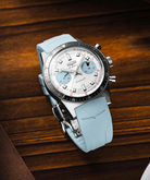 Vulcain Skindiver Chronograph Ice Blue Rubber Limited Edition Watch VLC-104 Image 5