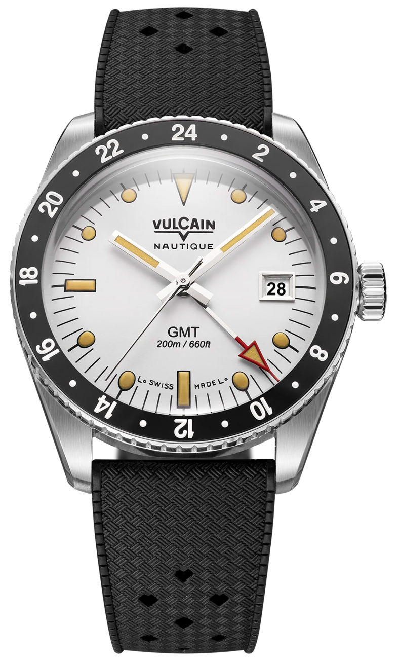 Vulcain Skindiver GMT Blanca Vintage Rubber Watch VLC-108 Image 1