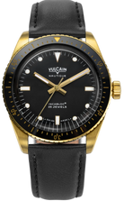Vulcain Skindiver Nautique Gold Black Watch 661170A07.BAC201 Image 1