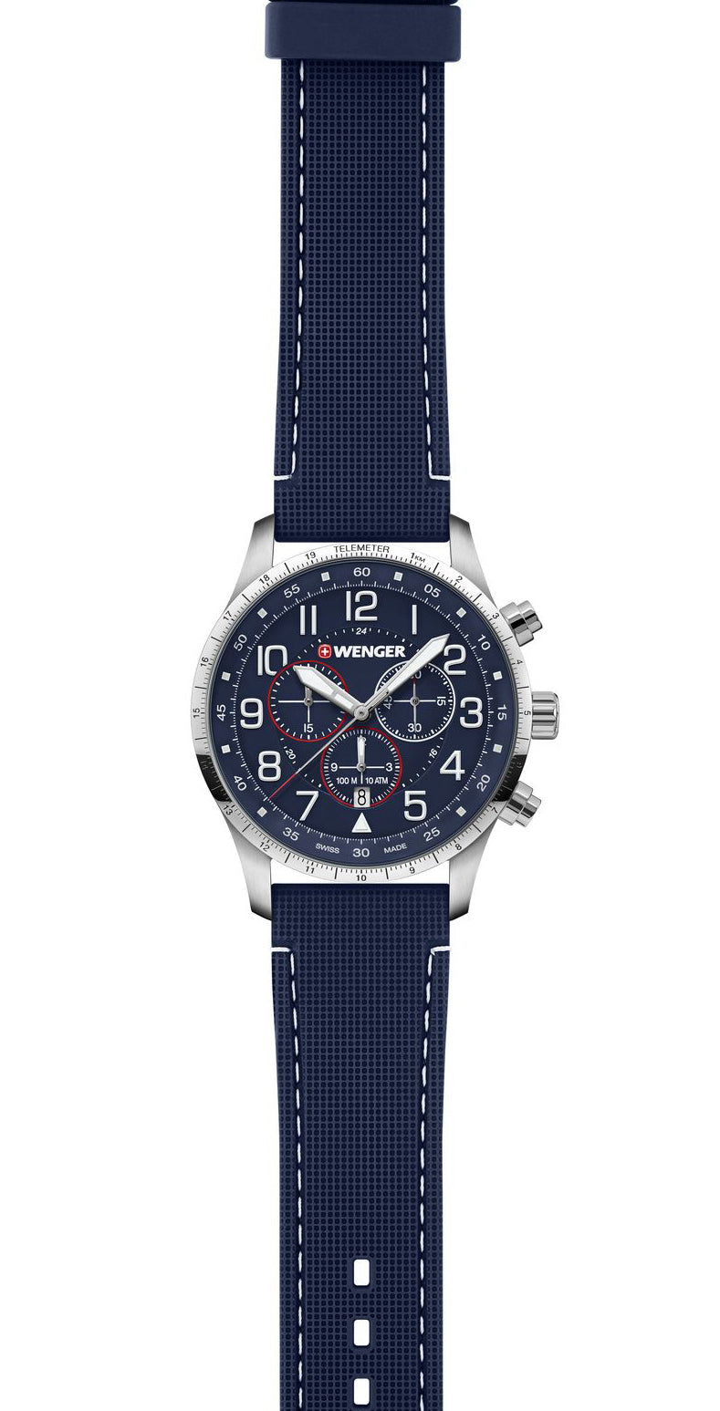 Wenger Attitude Chrono Blue Watch 01.1543.117 Image 3