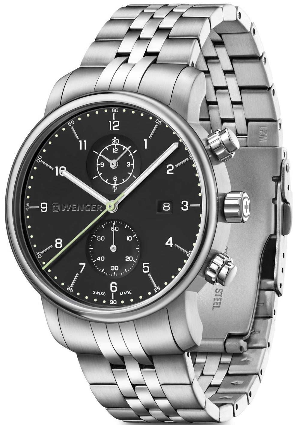 Wenger Urban Classic Chrono Black Watch 01.1743.122 Image 2