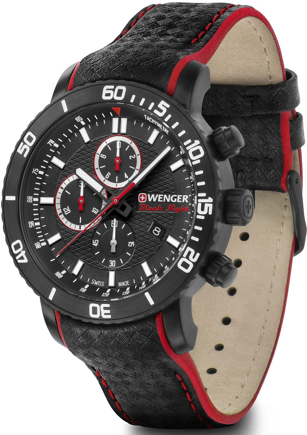 Wenger Watch Roadster Black Night Chrono D 01.1843.109 Image 3