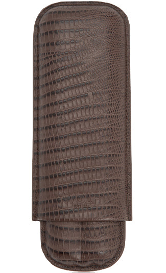 Wolf Cigar Case Blake 2 Piece Brown Teju Lizard 306595 Image 1