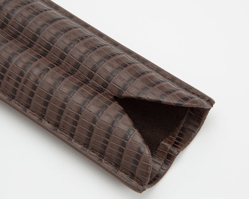 Wolf Cigar Case Blake 2 Piece Brown Teju Lizard 306595 Image 4