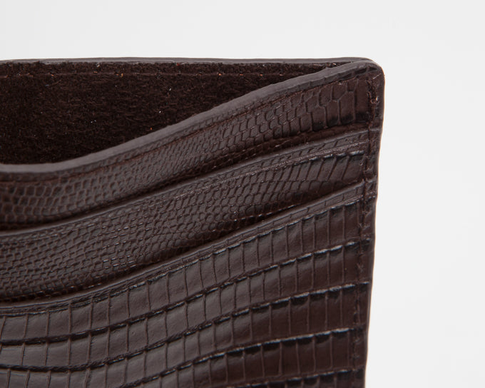 Wolf Credit Card Case Blake Brown Teju Lizard 306095 Image 3