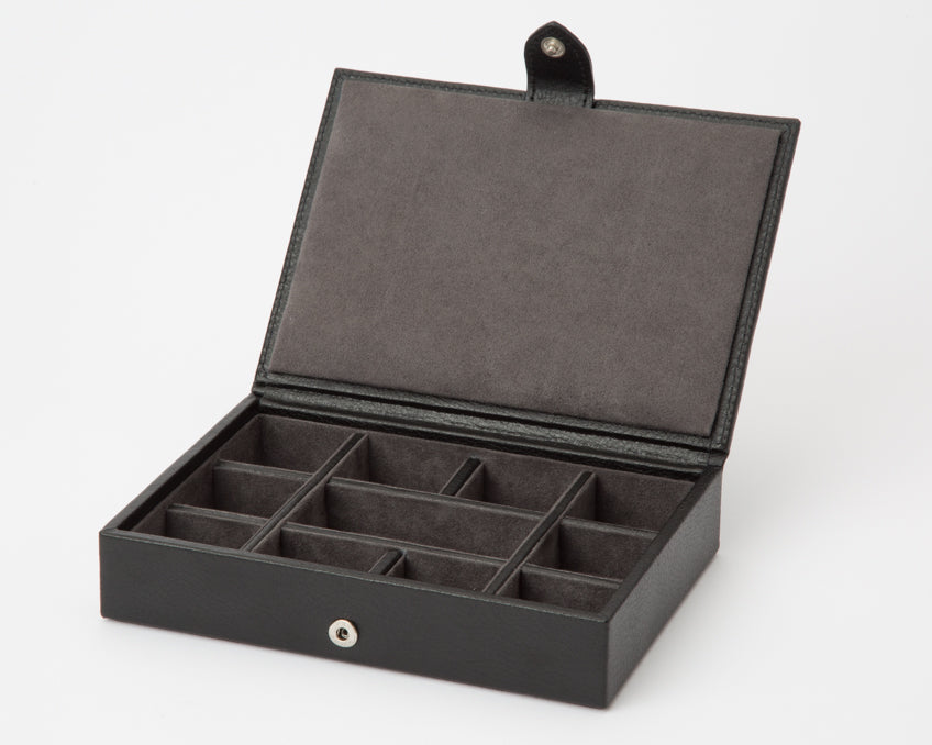 Wolf Cufflink Tie Box Blake Black Grey 305302 Image 3