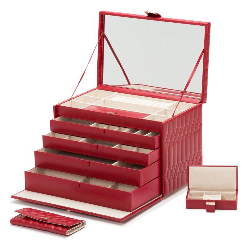 WOLF Jewellery Box Caroline Extra Large Red 329572 Image 1