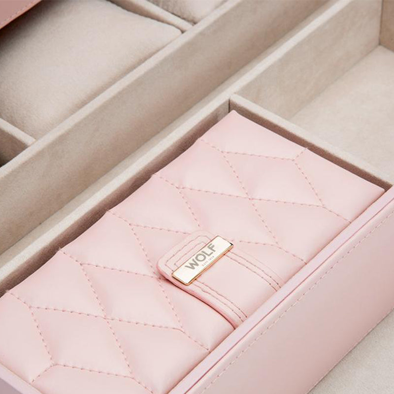 WOLF Jewellery Box Caroline Extra Large Rose Quartz 329515 Image 2